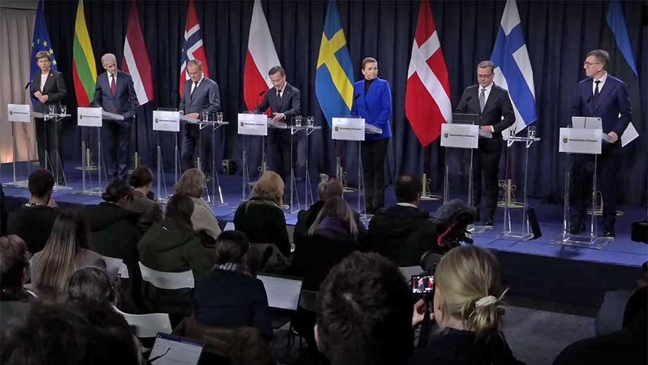 Mer pengar och vapen till Ukraina – beslut på nordiskt-baltiskt toppmöte på Harpsund