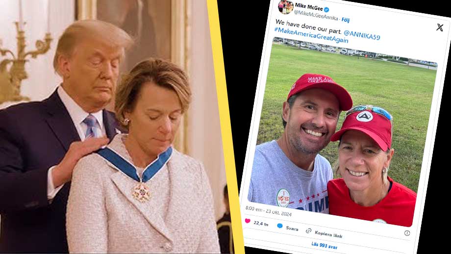 Svenska golflegenden röstar på Trump – tigs ihjäl av svensk media