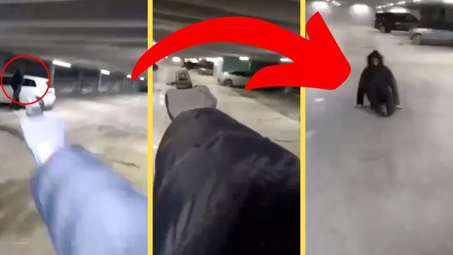 VIDEO: Här mördas SR-rapparen i parkeringhuset