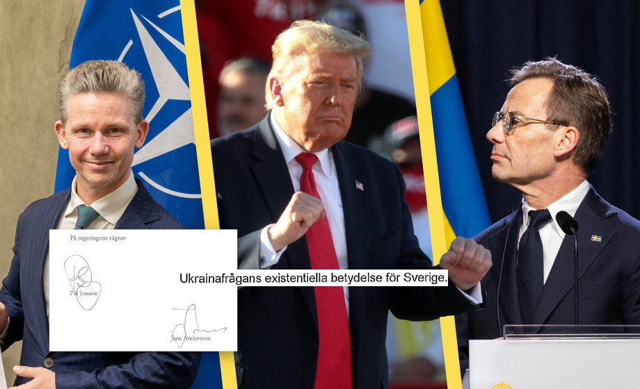 Kristersson i hemliga samtalet med Trump: Ukrainafrågan har existentiell betydelse för Sverige