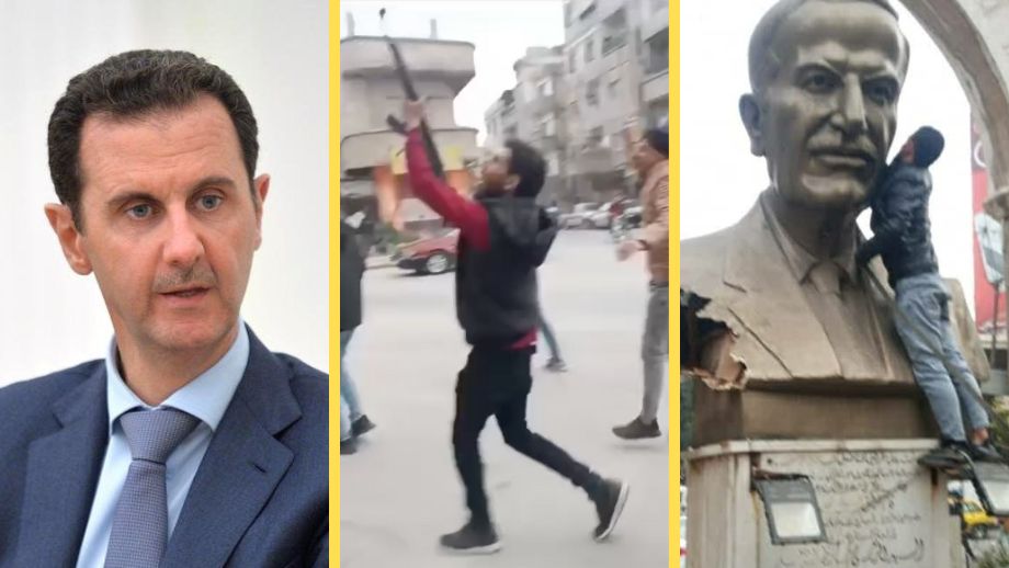 Assads styre rasar samman i Syrien – uppges ha flytt landet