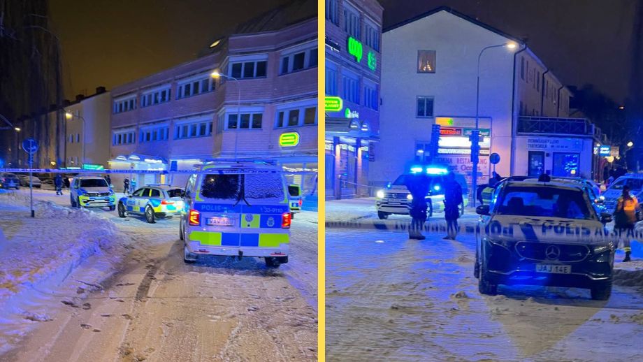 Knivman gick till attack i Stockholm – sköts av polis