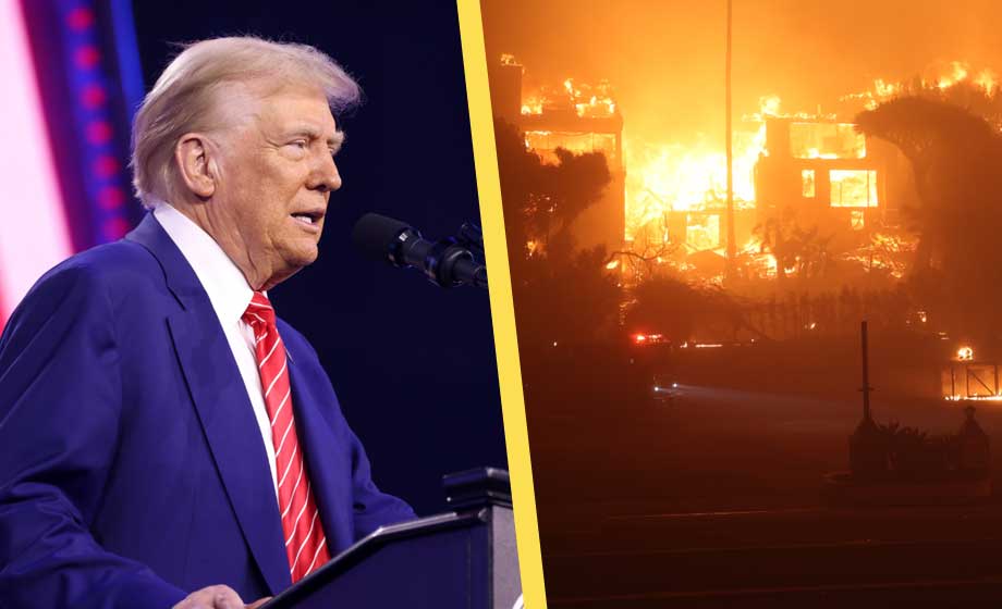 Trump varnade för brandrisken i Los Angeles